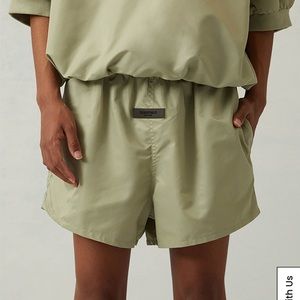 Fear of God ESSENTIALS Seafoam Running Short Size Large